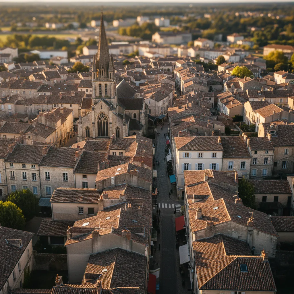Centre-ville d'une commune éligible au programme Action Cœur de Ville