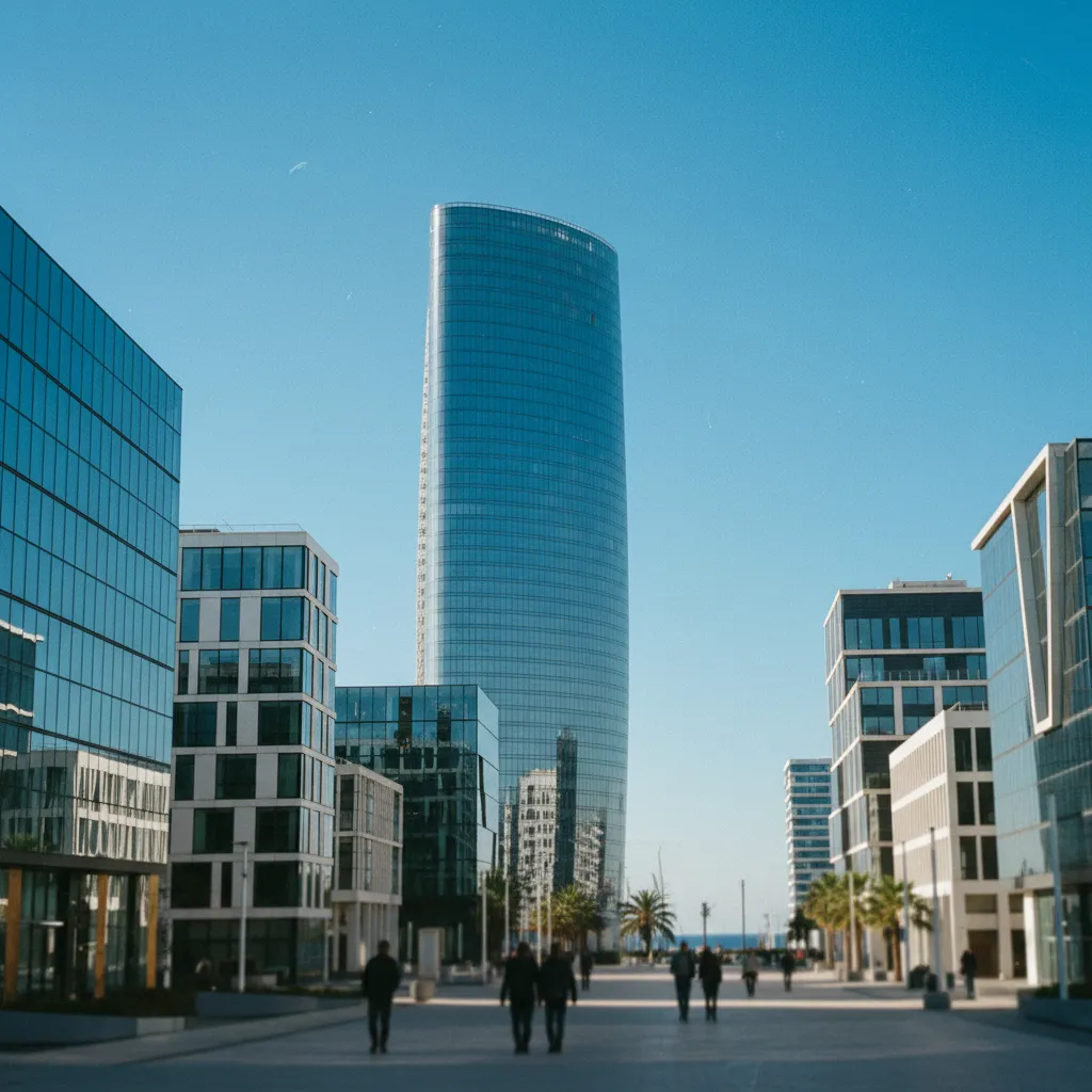 Le quartier Euroméditerranée et ses constructions modernes au nord du Vieux-Port