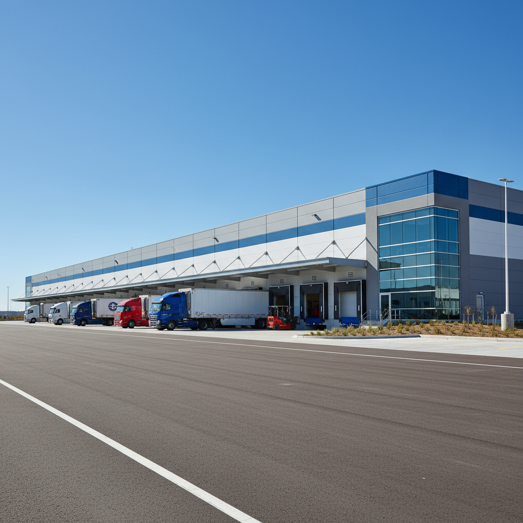 Entrepôt logistique moderne représentant les actifs des SCPI thématiques