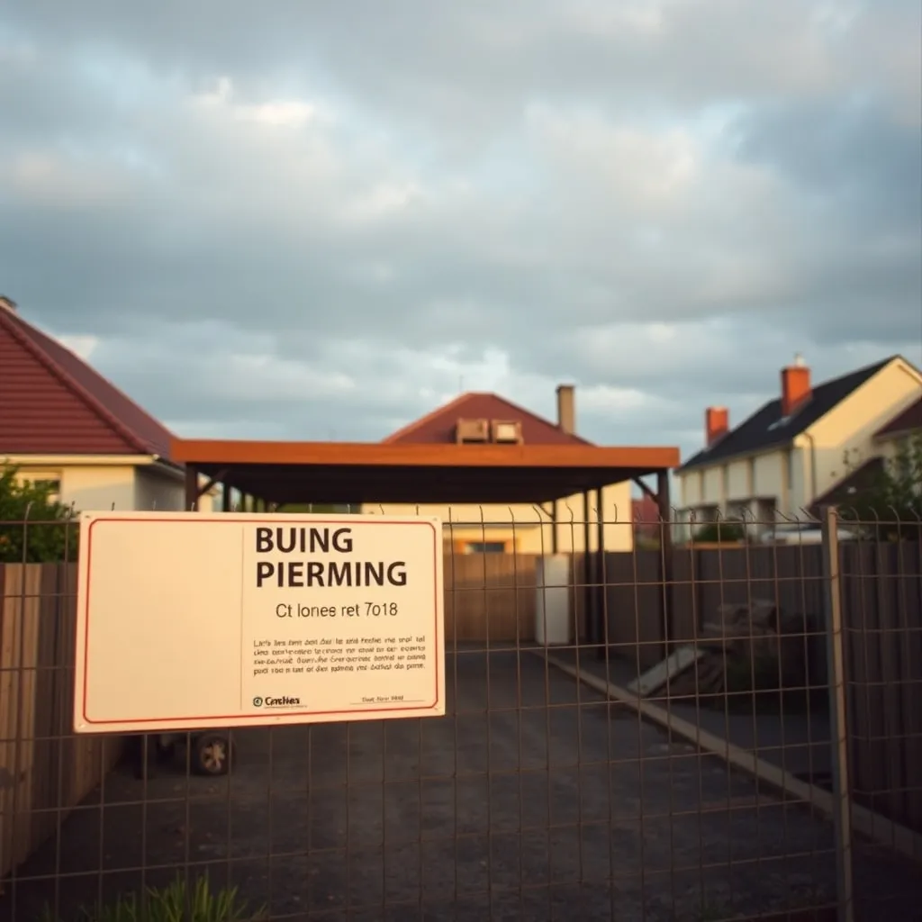 L'affichage du panneau d'autorisation est obligatoire pendant toute la durée des travaux