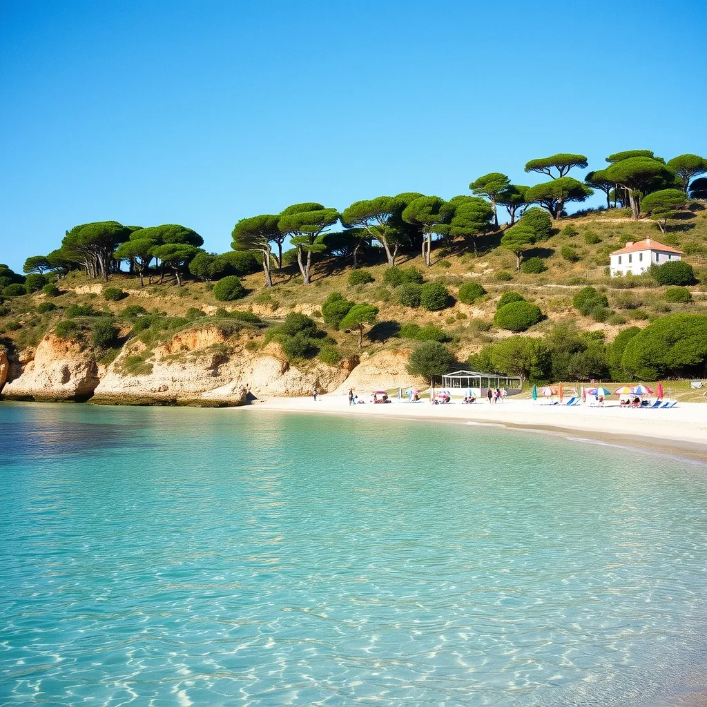 La plage de Saint-Clair, l'un des quartiers les plus prisés pour la location saisonnière au Lavandou