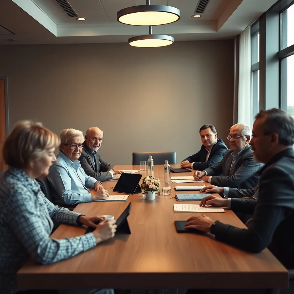 Une assemblée générale de copropriétaires réunis pour voter le budget prévisionnel