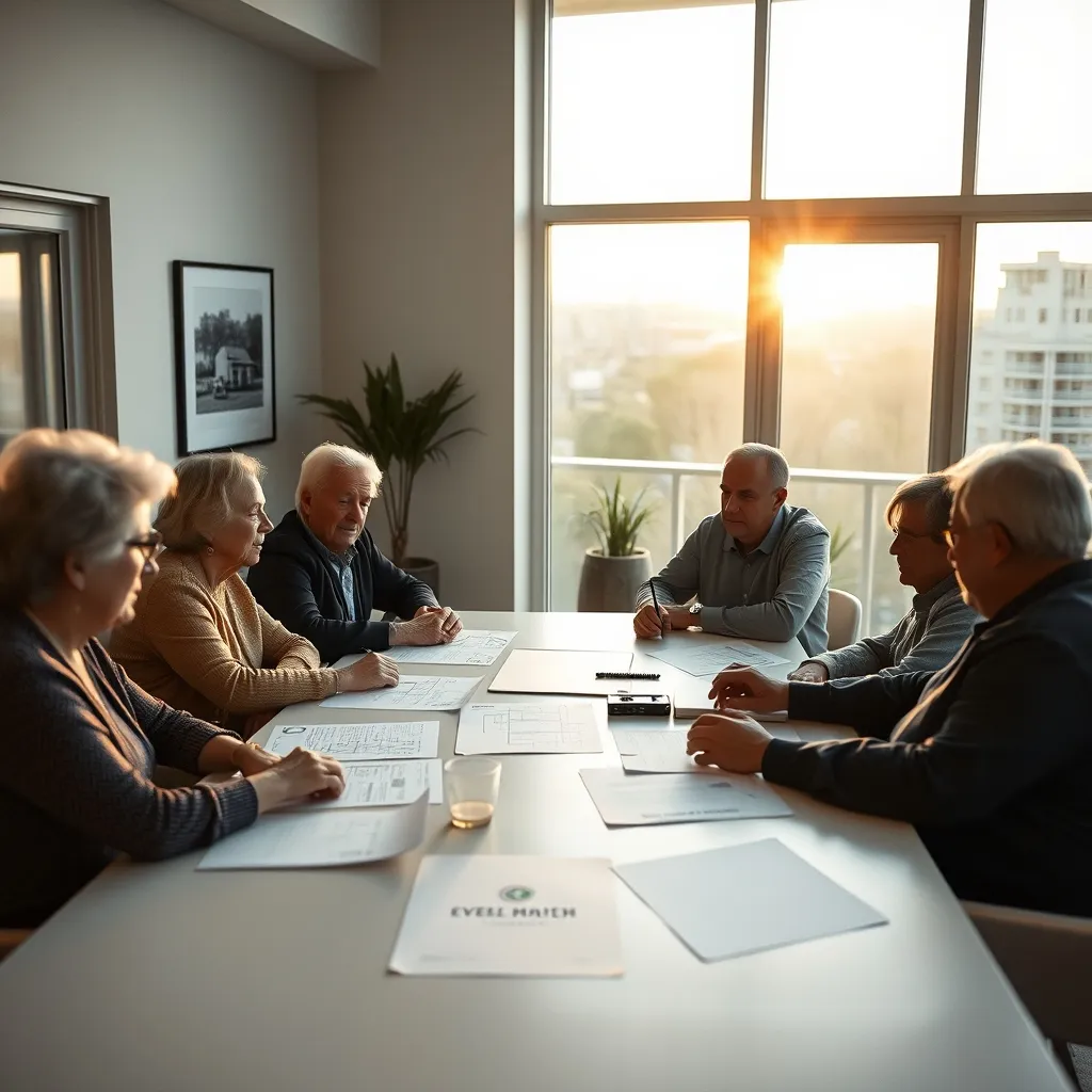 Réunion de copropriétaires pour voter les travaux de rénovation énergétique