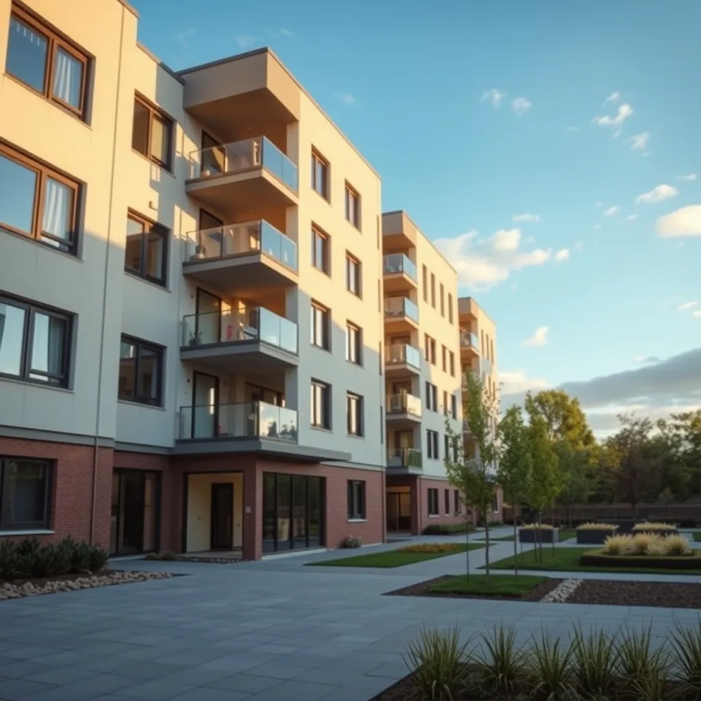 Immeuble en copropriété après rénovation énergétique globale