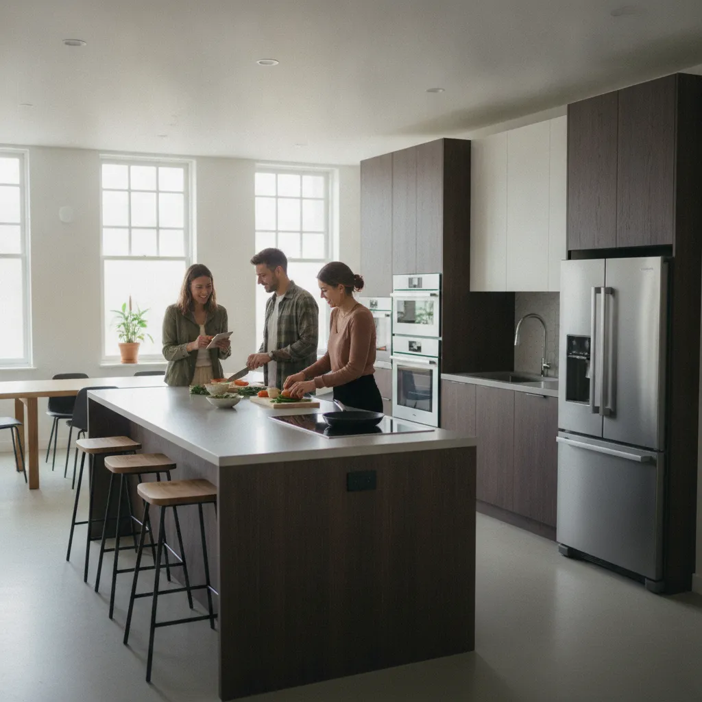 Le coliving propose des espaces communs soignés pour une colocation haut de gamme