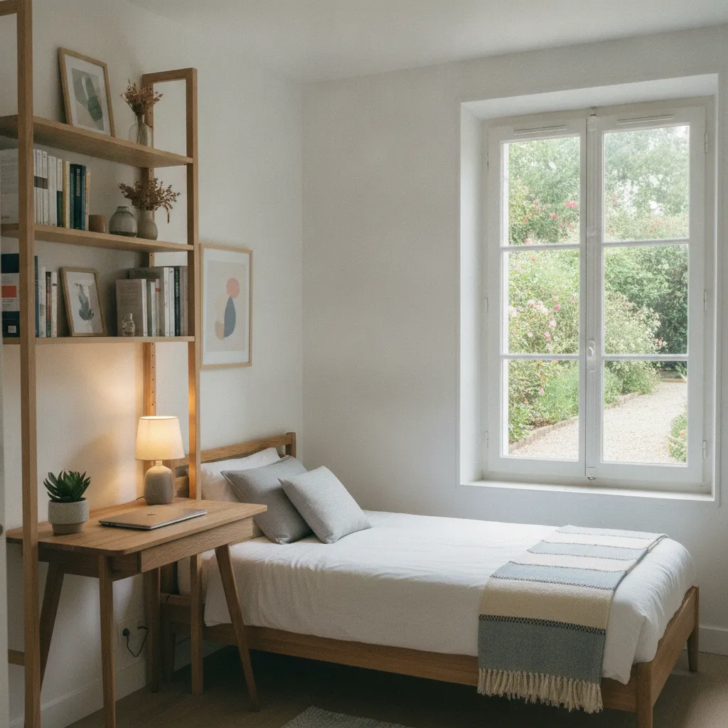 Une chambre meublée prête à accueillir un colocataire à Pessac