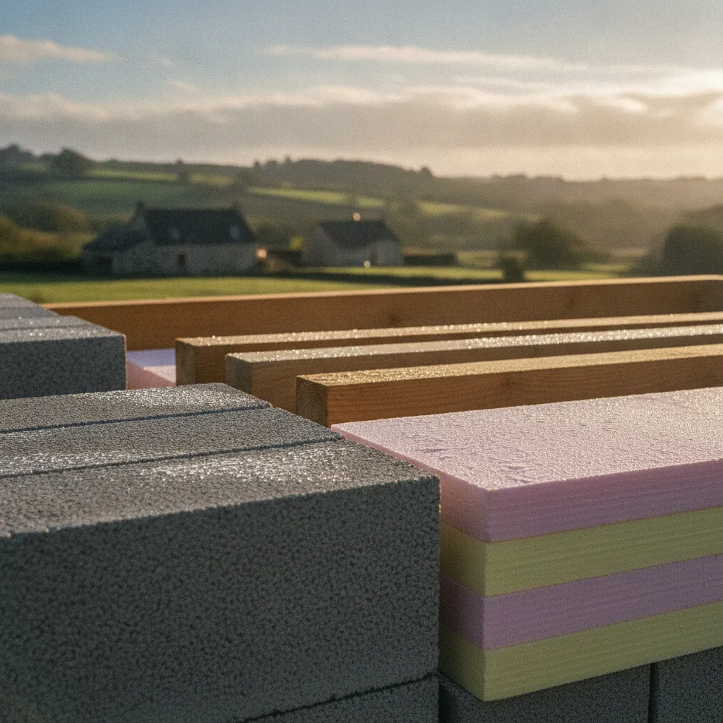 Les matériaux de construction influencent directement le coût au mètre carré