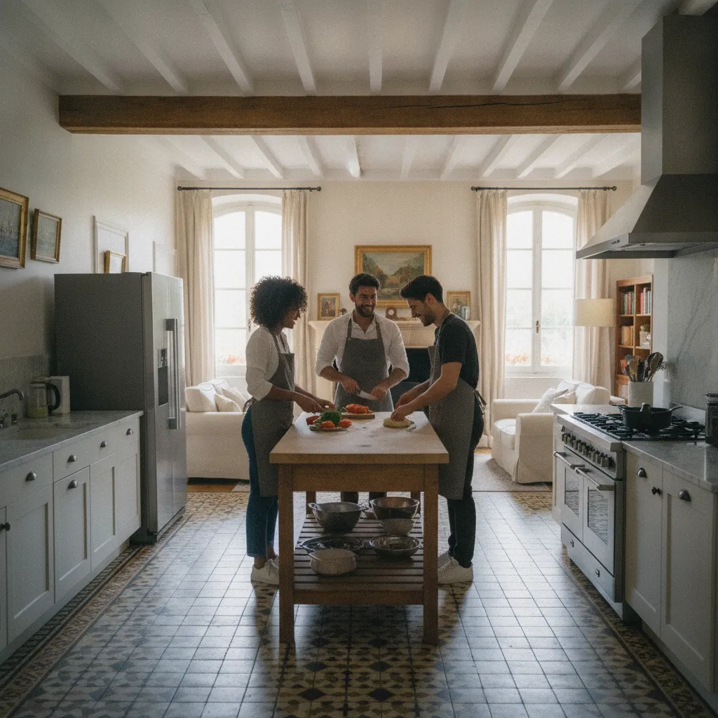 Les espaces communs spacieux sont un atout majeur de la colocation en maison