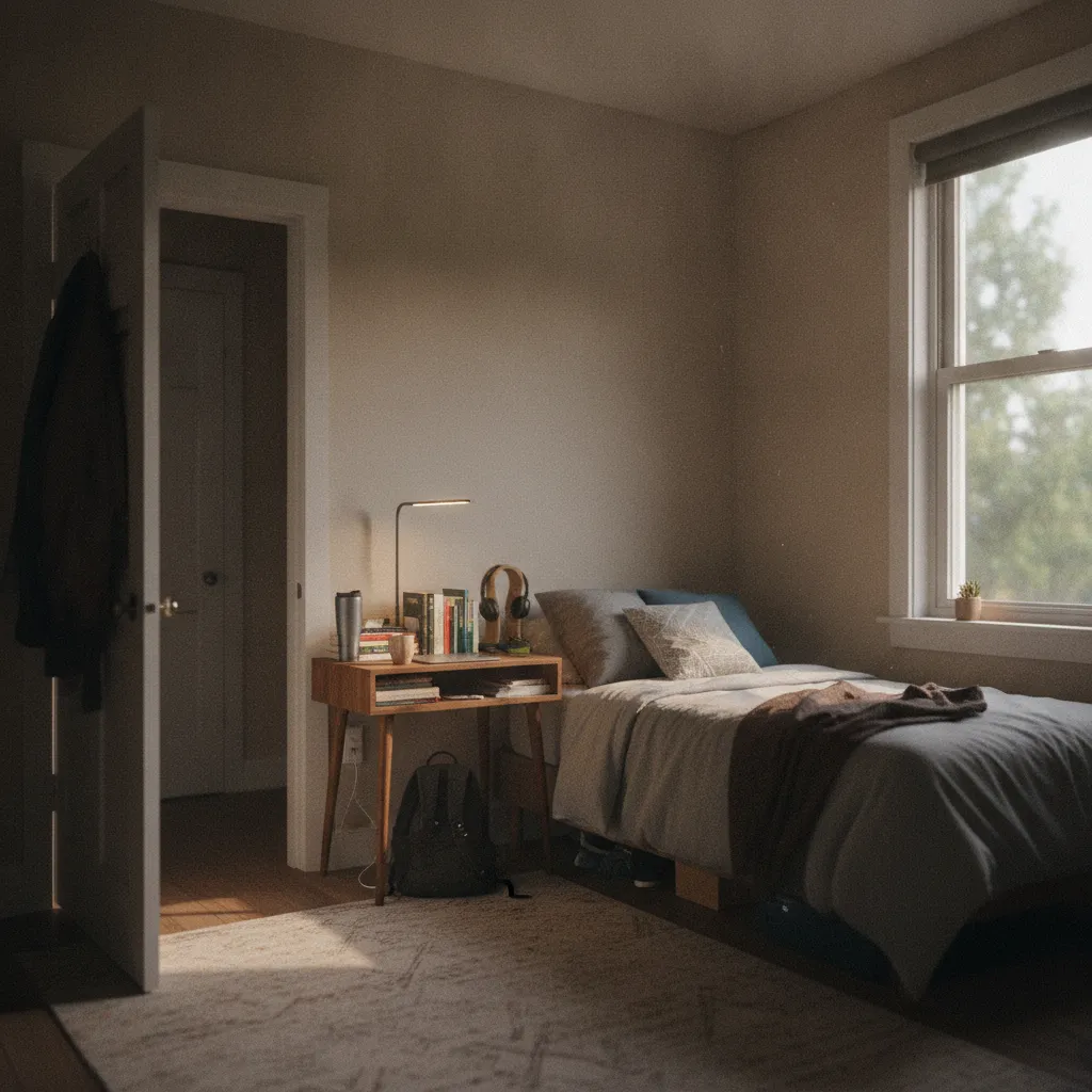 Chambre privative meublée dans un appartement en colocation