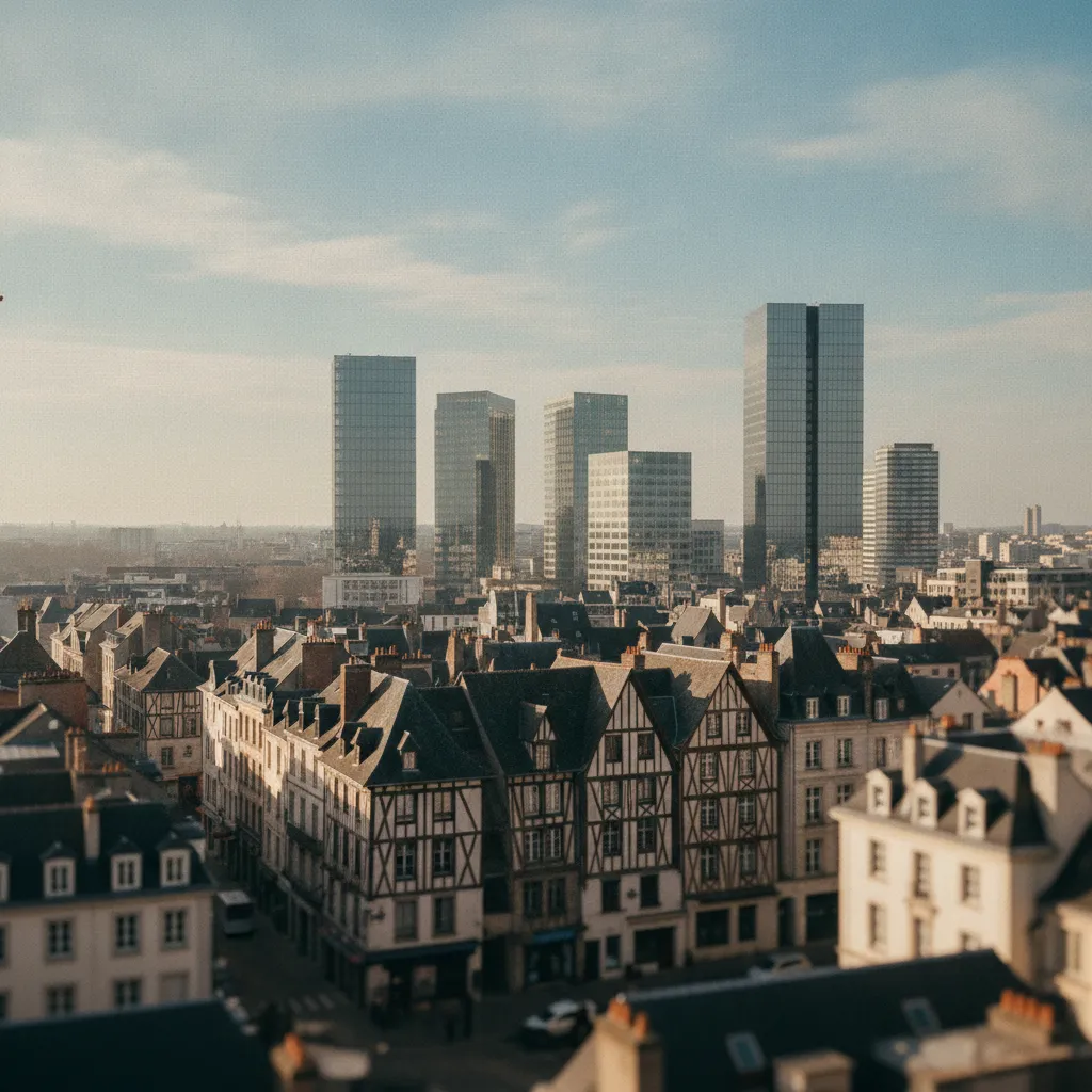 Rennes mêle patrimoine historique et constructions neuves dans son paysage urbain