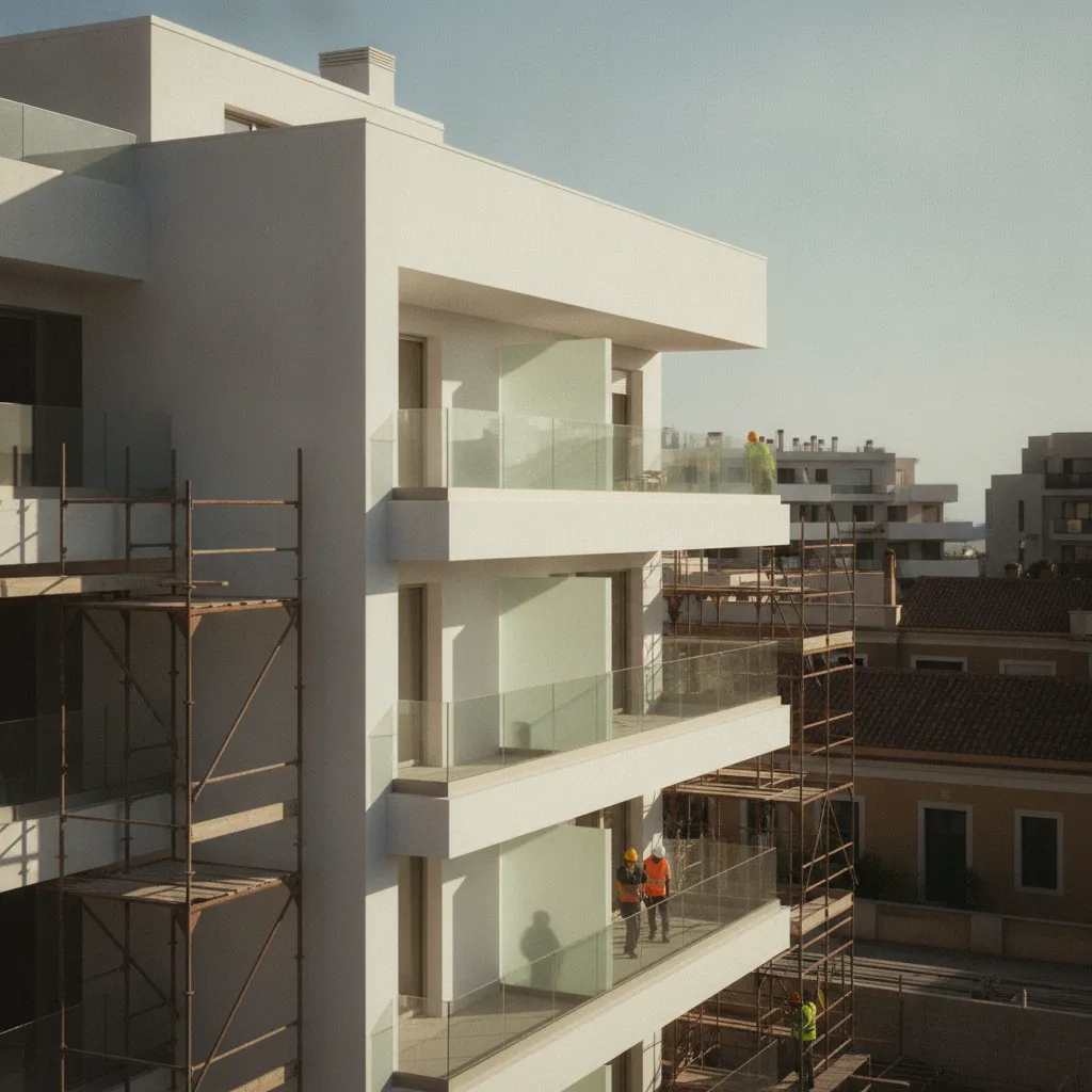 Résidence neuve en cours de livraison dans un quartier en développement de Marseille