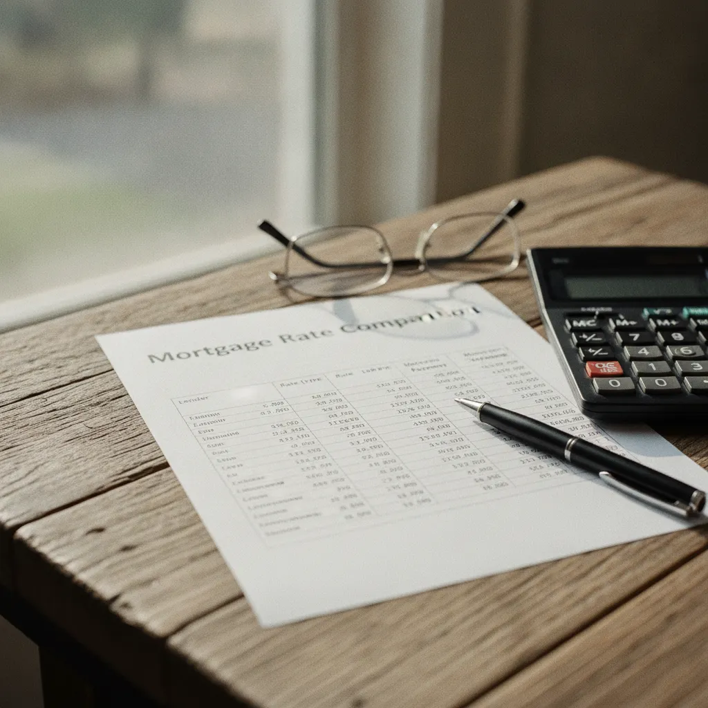 Tableau comparatif des taux immobiliers pour analyser les offres bancaires